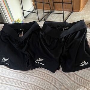 RARE Adidas All Blacks Rugby Shorts